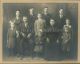 Back row: Emma, Helmer, Joseph, Sever Second row: Mabel, Even, Edwin, Hansine, Clara Front row: Selma, seated and Hilda, standing